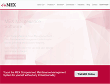 Tablet Screenshot of mex.com.au